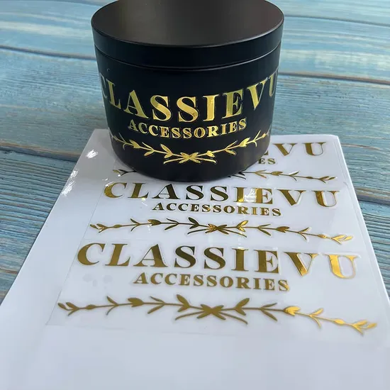 Top Quality Custom Unique Nickel Engraved Embossed Metal Logo Sticker with Self Adhesive