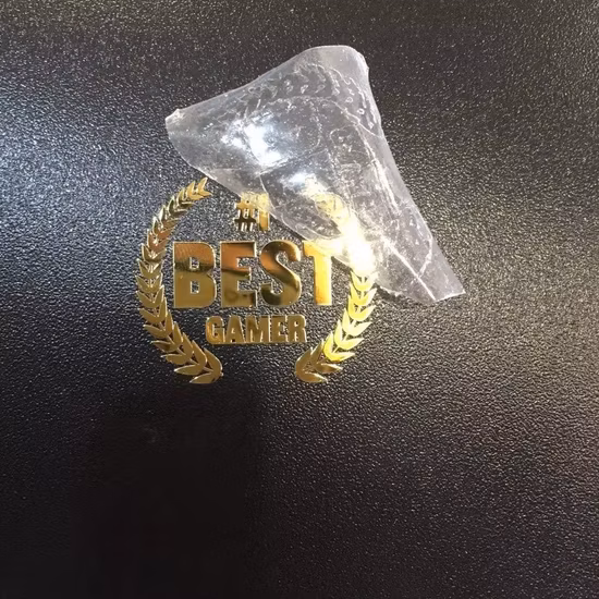 Top Quality Custom Unique Nickel Engraved Embossed Metal Logo Sticker with Self Adhesive