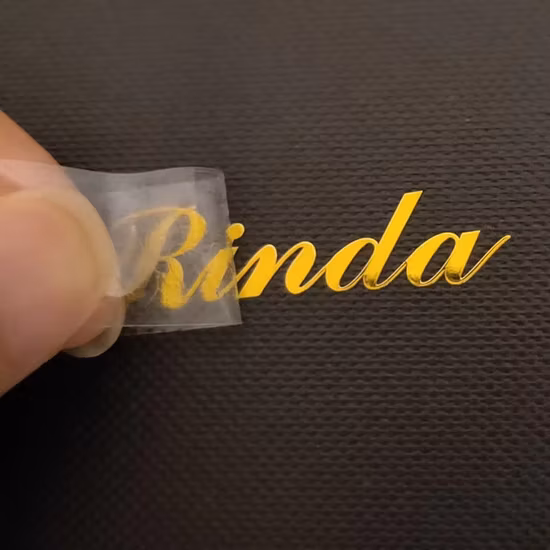 Top Quality Custom Unique Nickel Engraved Embossed Metal Logo Sticker with Self Adhesive